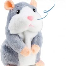 IDEAPRO Talking Hamster Toy, Repeats What You Say Plush Animal Toy, Electronic Hamster Mouse for Boy and Girl Gift