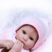 Pinky Reborn Dolls Girls Eyes Open 17" 43cm Reborn Babies Soft Silicone Babies Reborn Baby Dolls Realistic Vinyl Newborn for Xmas Gift (Blue)