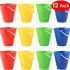 Bramble - 12 Brightly Coloured Sand Pit & Beach Buckets - 4 Assorted Colours
