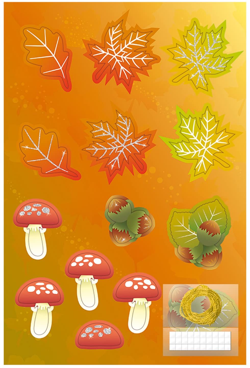 Kit DIY Mobile Automne Magique Ursus - Décoration 52cm, Pièces Prédécoupées