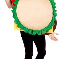 Adults Cheese Burger Costume Mens and Womens Novelty Funny Fast Food Outfit