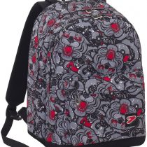SEVEN Backpack - THE DOUBLE PRO XXL - Grey and Red - 30 LT Backrest compatible with COVER and REVERSIBLE