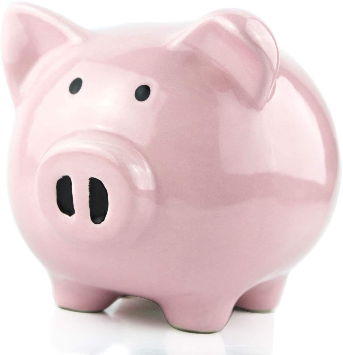 Nursery Décor Keepsake or Savings Piggy Bank for Kids Makes a Perfect Unique Gift Piggy Bank Mini & Small Cute Ceramic Coin Money Piggy Bank Pink 