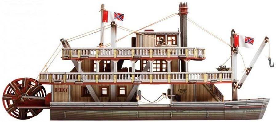 459 The Steamboat UMBUM Umbum_466 Wild West Series by Clever Paper Innovative 3D-Puzzles