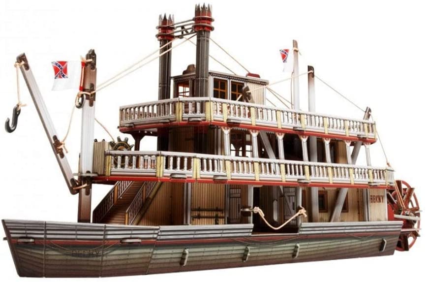 459 The Steamboat UMBUM Umbum_466 Wild West Series by Clever Paper Innovative 3D-Puzzles