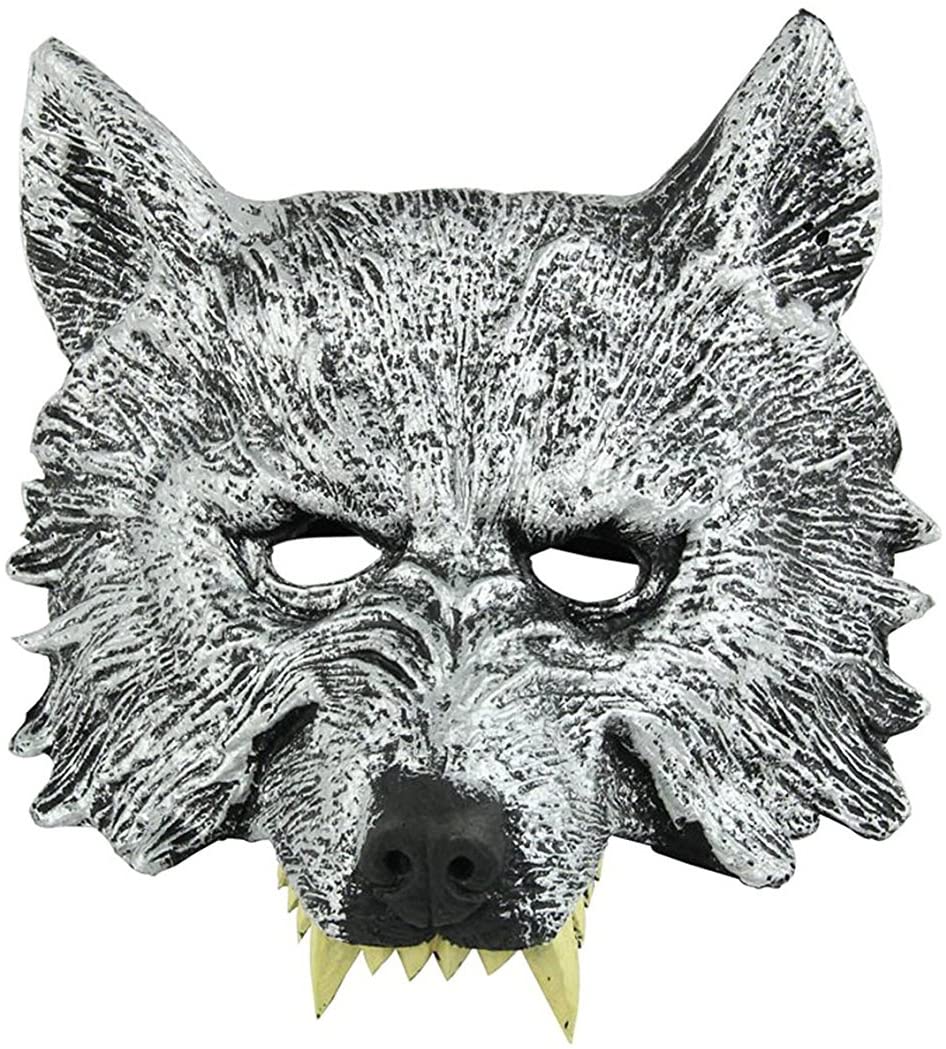 Winterworm Masquerade Mask Wolf Mask 3D Werewolf Mask Halloween Haunted ...