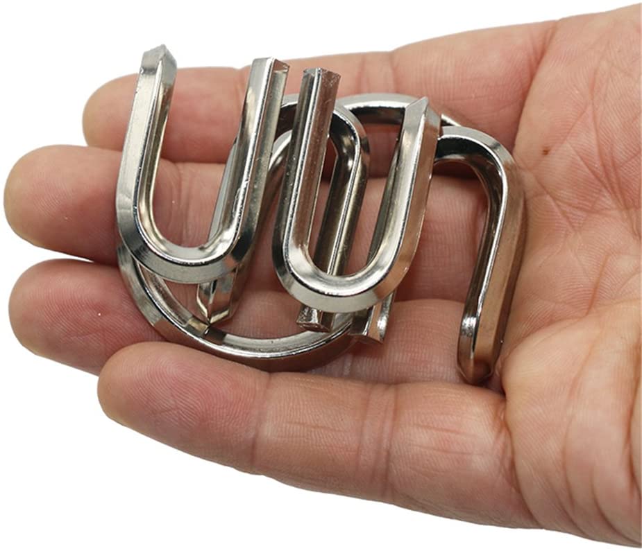 Joyeee 30Piece Metal Puzzle Brain Teaser IQ Test Wire Toy, Riddle