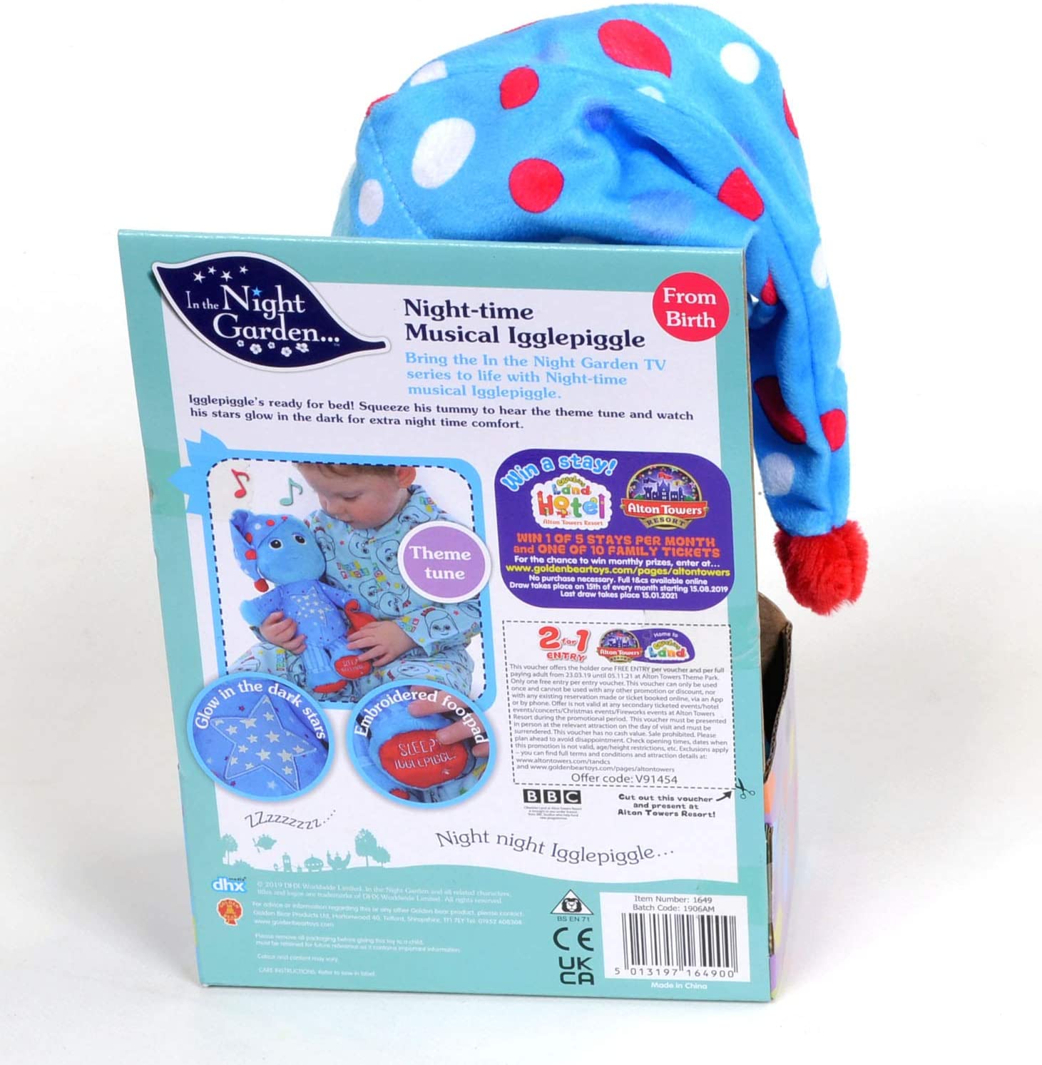 In the Night Garden Musical NightTime Igglepiggle Soft Toy TopToy