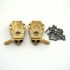AXspeed 1Pair 135g Metal Brass Front Steering Knuckle Upgrade For Crawler Traxxas TRX-4