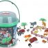 Wild Republic 22112 Animal, Figurine Playset, Adventure Bucket, 20 cm, 36-Pieces, Multi