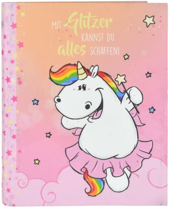 Pummel A Horn Ring Binder A4 Folder with Glitter TopToy