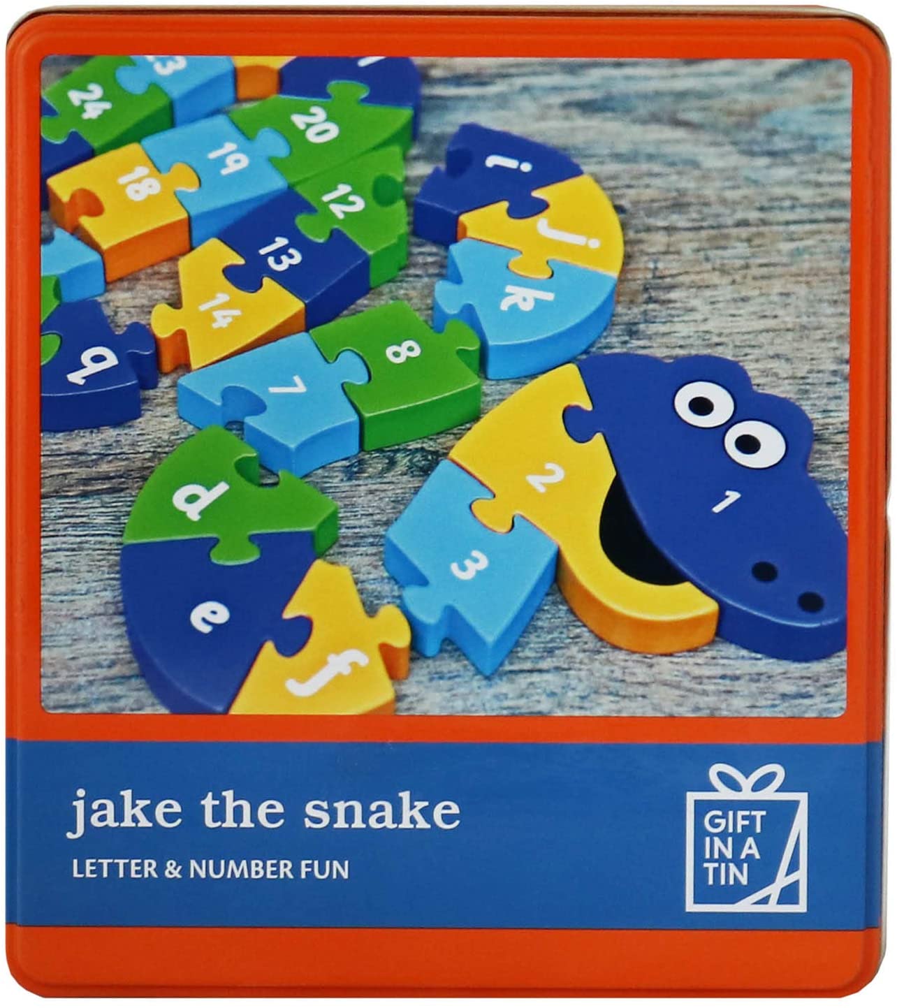Gift in a Tin Jake the Snake Letter & Number Fun – TopToy
