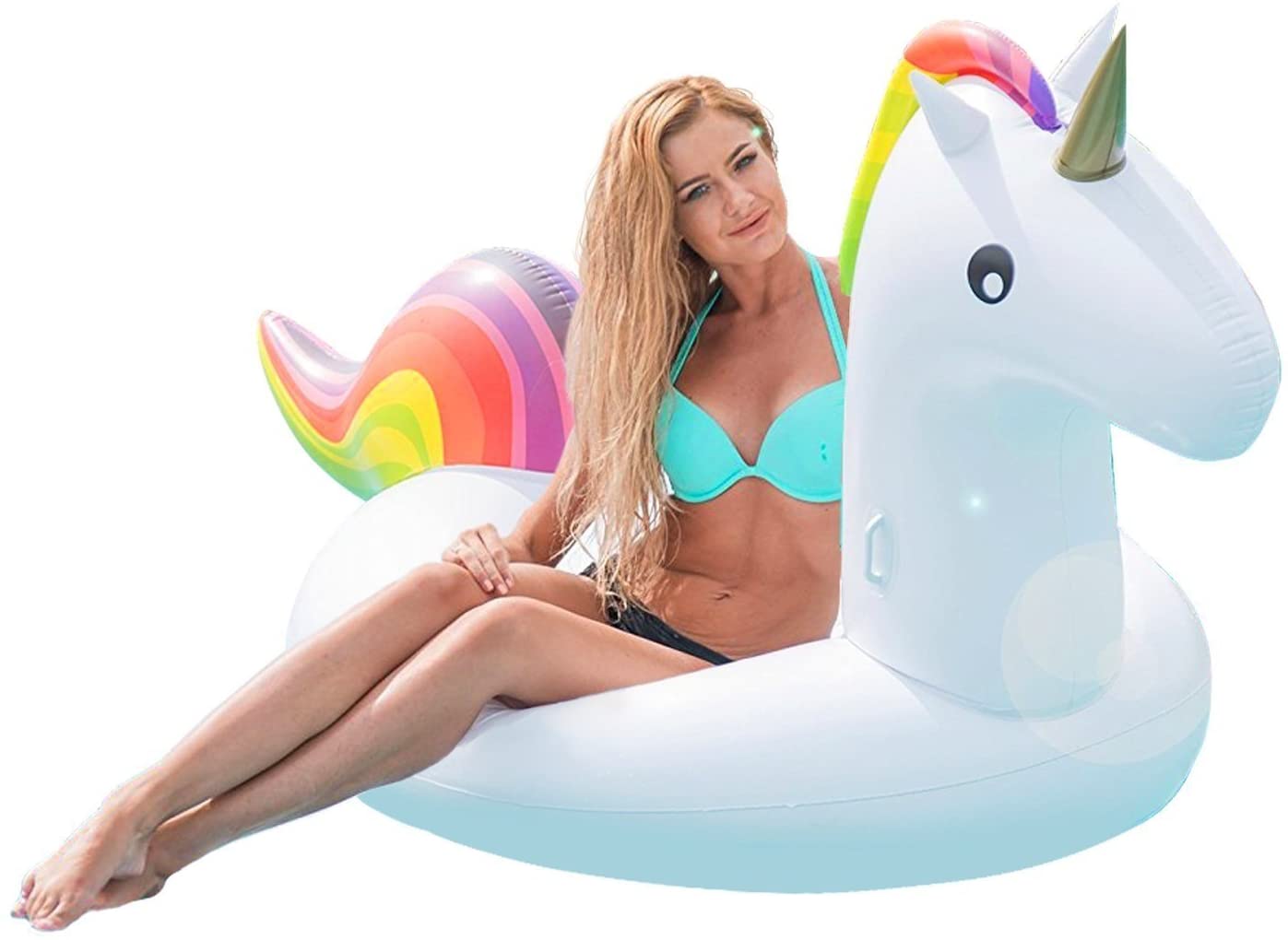 Large Inflatable Unicorn Float, 200x100x90cm - Strong ...