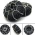 4Pcs Metal Anti-Skid Snow Chains Tire Chains For 1/10 Traxxas TRX-4 trx4 Crawler