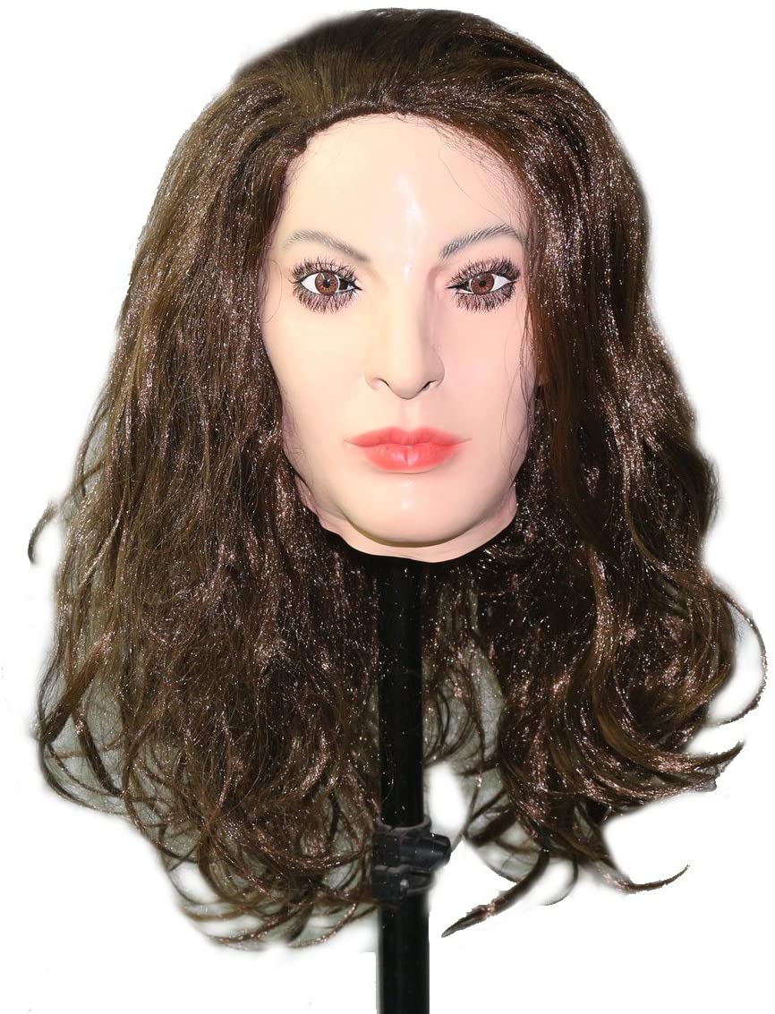 Male Party Mask Costume Latex Female Face Head Mask Toptoy 6433