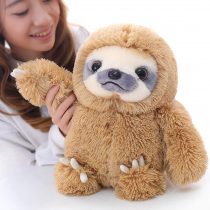 Winsterch Cuddly Sloth Soft Toy Large Stuffed Animal Sloth Teddy Baby Doll Birthday Gifts,Plush Soft Sloth Toy (Brown, 20 inches)