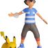 Wicked Cool Toys, LLC Pokemon 4.5 Inch Battle Feature Action Figure - Ash and Pikachu