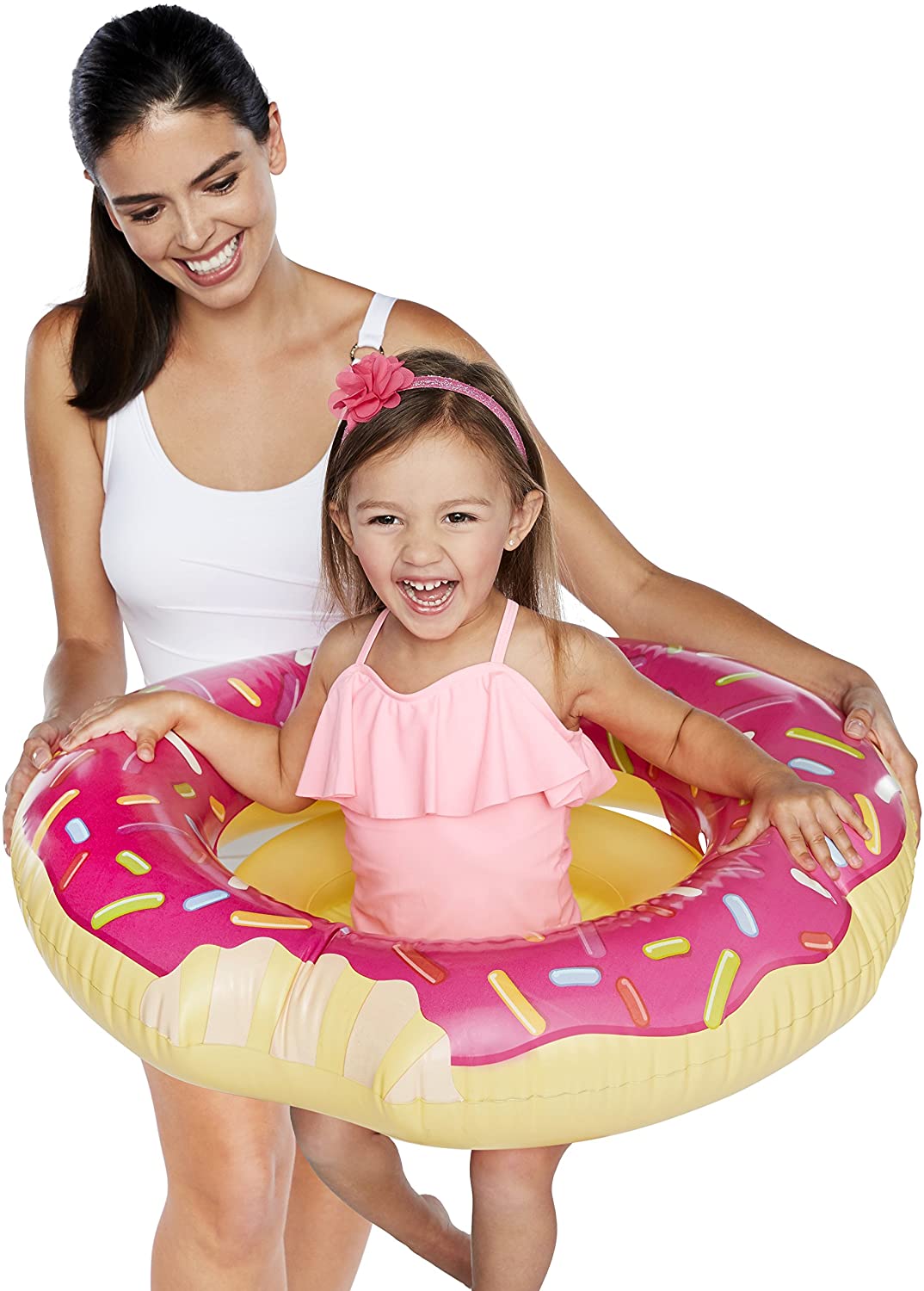 BigMouth Inc Sprinkles of Fun Pink Donut Lil’ Water Float Pool Float