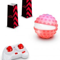 Speedlink Remote Controlled Racing Ball Sphere&nbsp;&ndash;&nbsp;Racing Game Set RC (Anti-Slip Silicone Case Cover for Extra Grip Sand and Earth Wind Direction Indicator With White LED&nbsp;&ndash;&nbsp;Maximum speed: 8&nbsp;km/h) Red