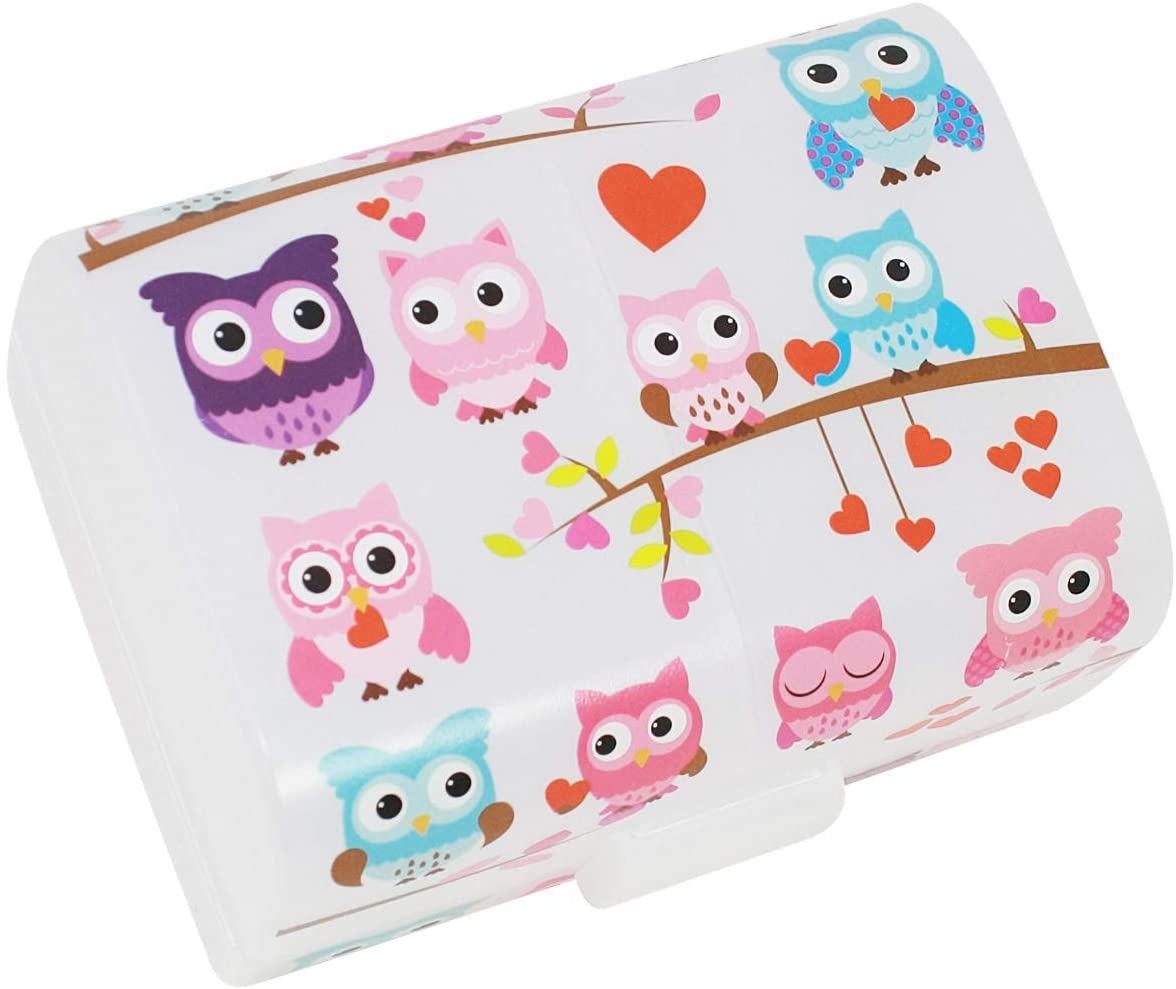 COM-FOUR® Kids Lunch Box”Owls” for on The go – Lunch Box with 3 ...