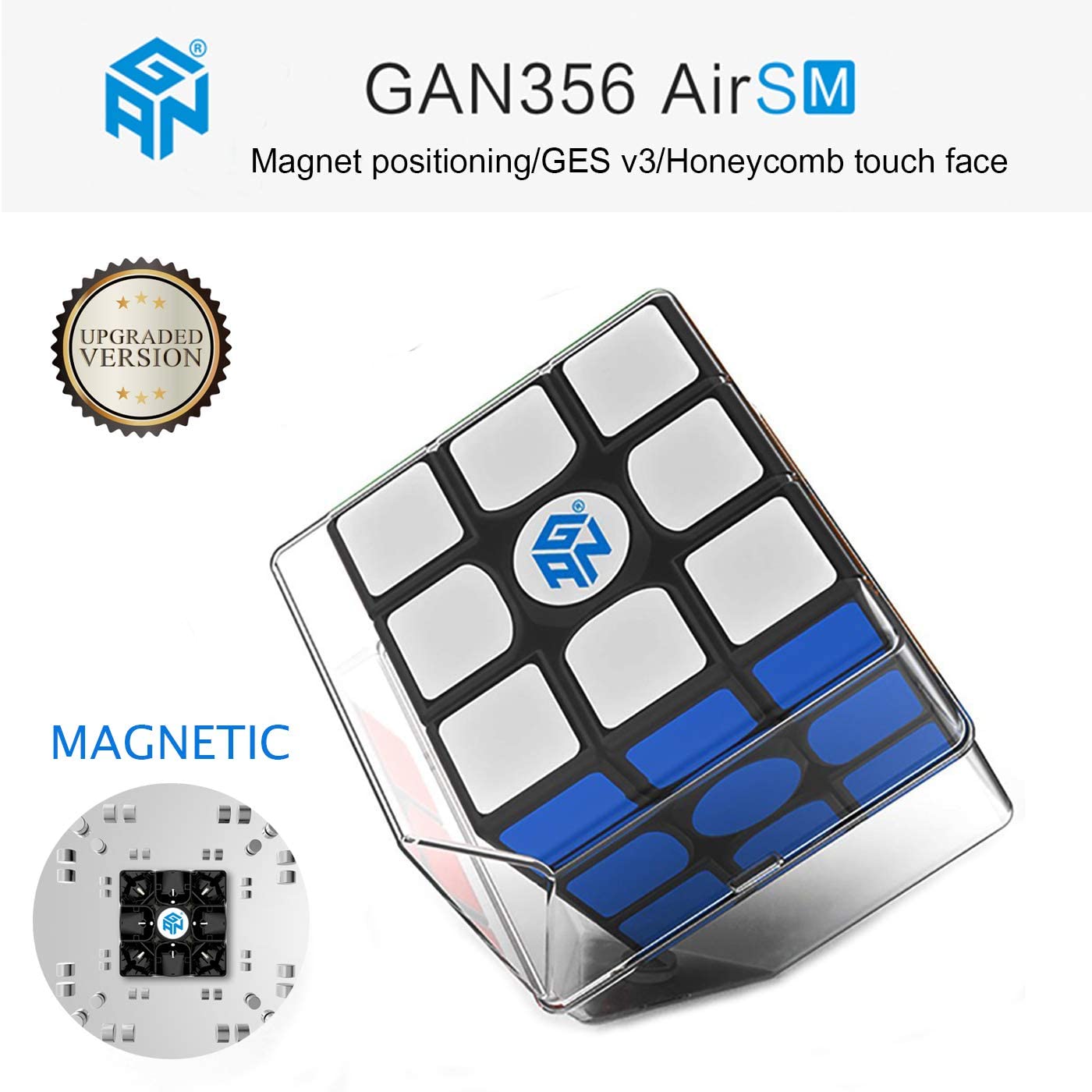 Roxenda Gan 356 Air SM Magnetic Speed Cube Ganspuzzle Professional 3x3x3 Speedcu 