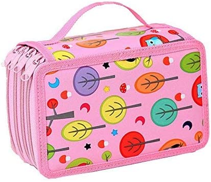 OFKPO 72 Slots School Pencil Case Super Large Capacity Multi-layer Pencil Bag for Color Pen, Watercolor Pens, Makeup Brush And more