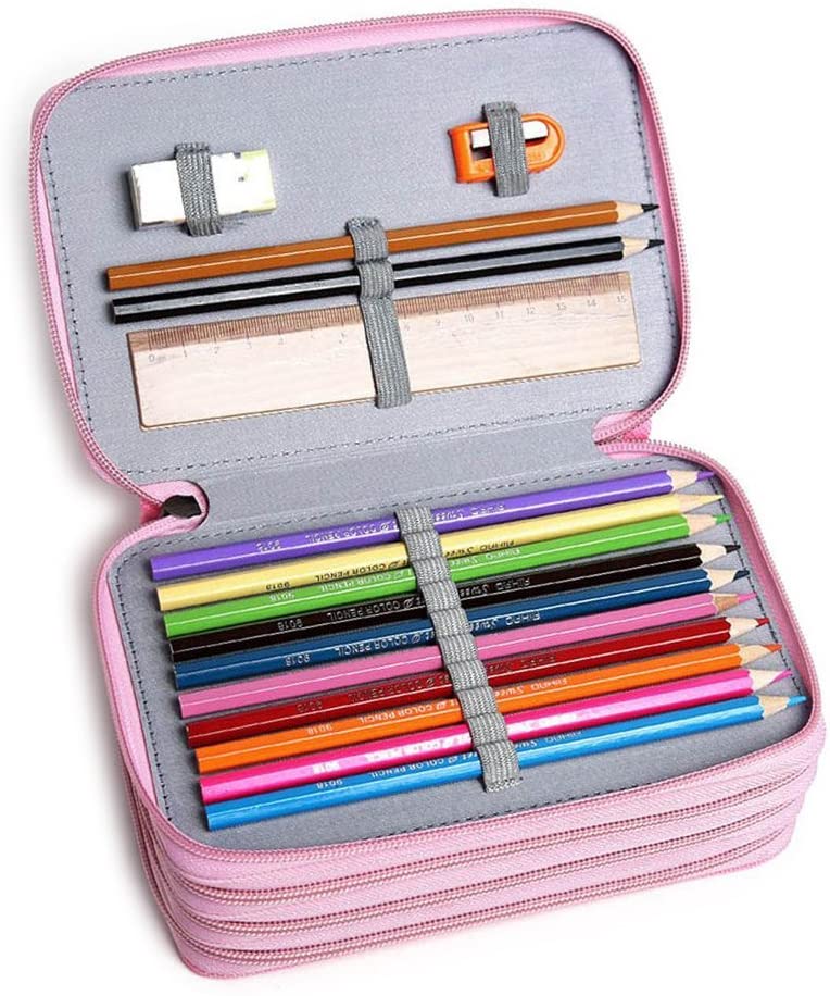 OFKPO 72 Slots School Pencil Case Super Large Capacity Multi-layer Pencil Bag for Color Pen, Watercolor Pens, Makeup Brush And more - Image 3