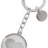 Gift Company Cabochon Heart Key Ring Silver