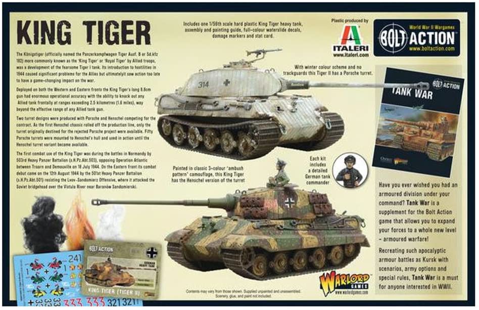 Warlord Games, King Tiger , Bolt Action Wargaming Miniatures - Image 2