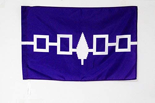 AZ FLAG Iroquois People Flag 3' x 5' for a pole - Haudenosaunee flags 90 x 150 cm - Banner 3x5 ft with hole