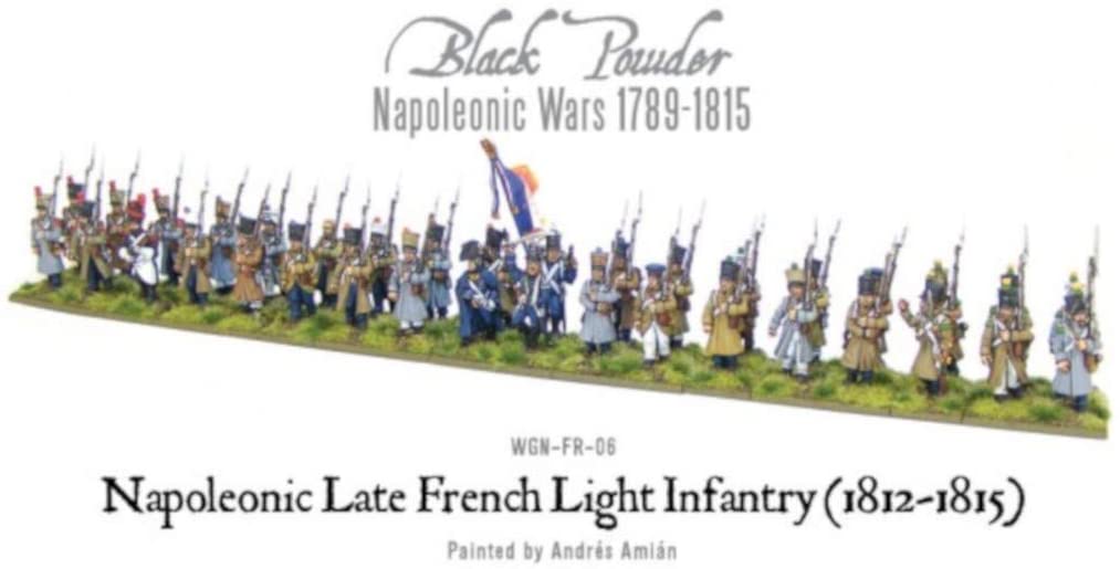 Warlord Games Black Powder – Infanterie Française Ligne 1812-1815 (28 Mm) – 24 Figurines + Commandement En Métal