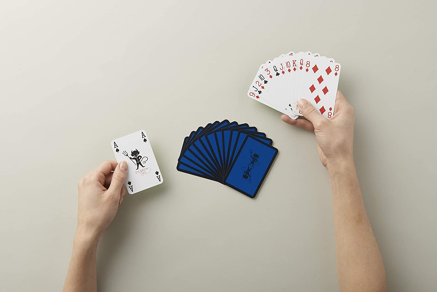 Racing Demon | Traditional Tabletop Card Game | Complete Set for 4 ...