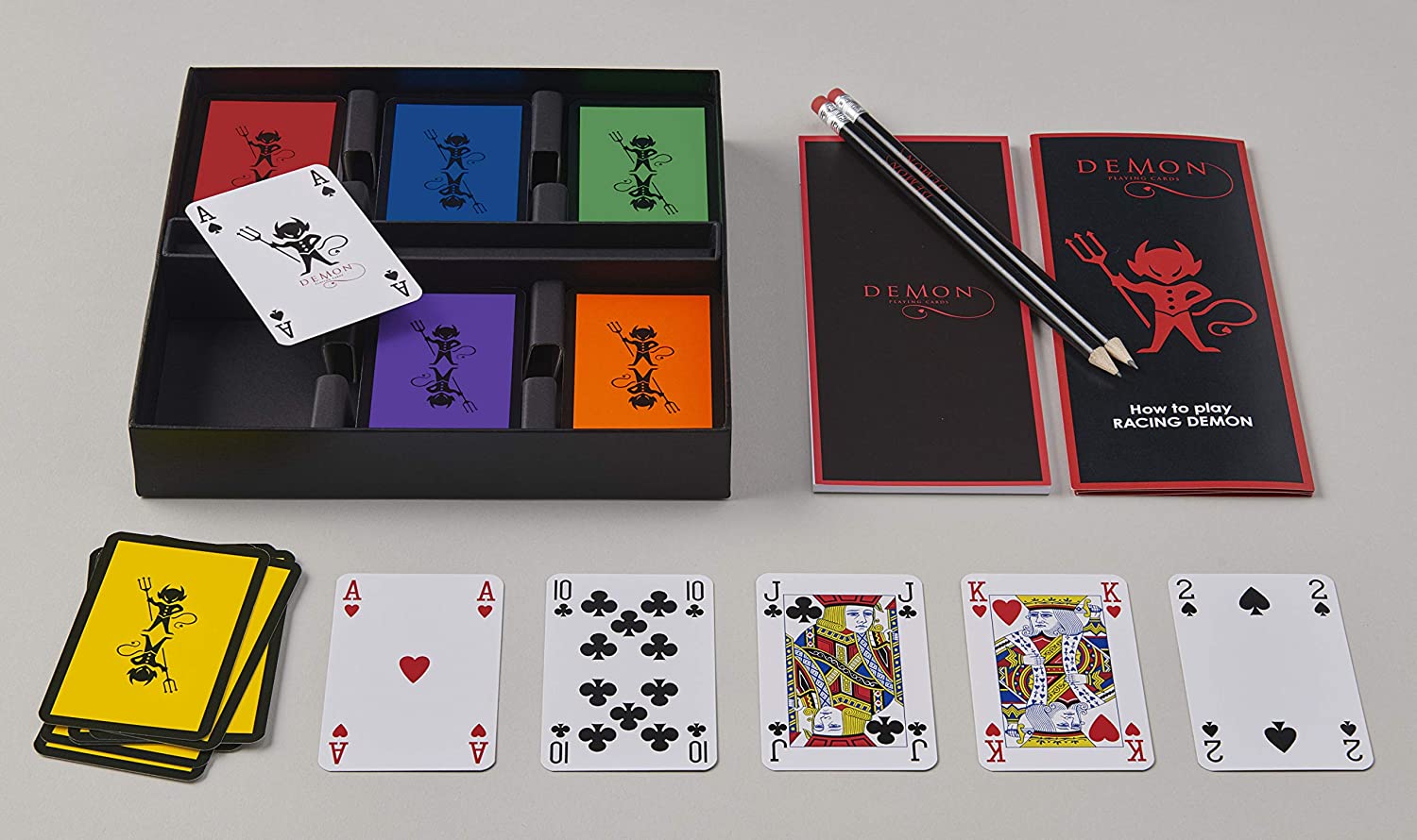 Racing Demon Traditional Tabletop Card Game Complete Set for 6