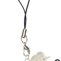 Miniblings Unicorn Mobile Phone Charm Pendant Fairy Tale Myth Fantasy White