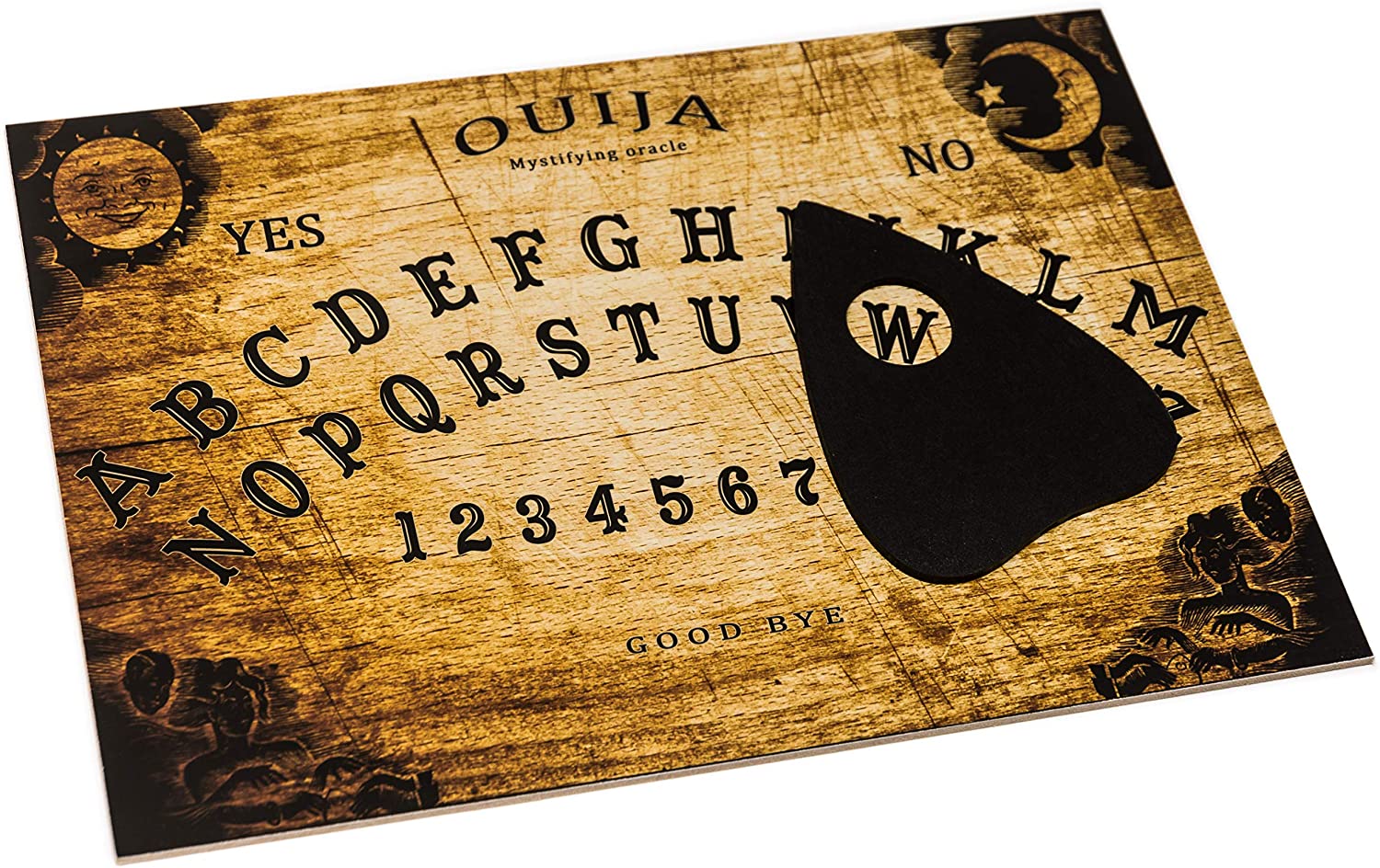 WICCSTAR Ouija Board game with Planchette and detailed instruction for Spirit Hu 