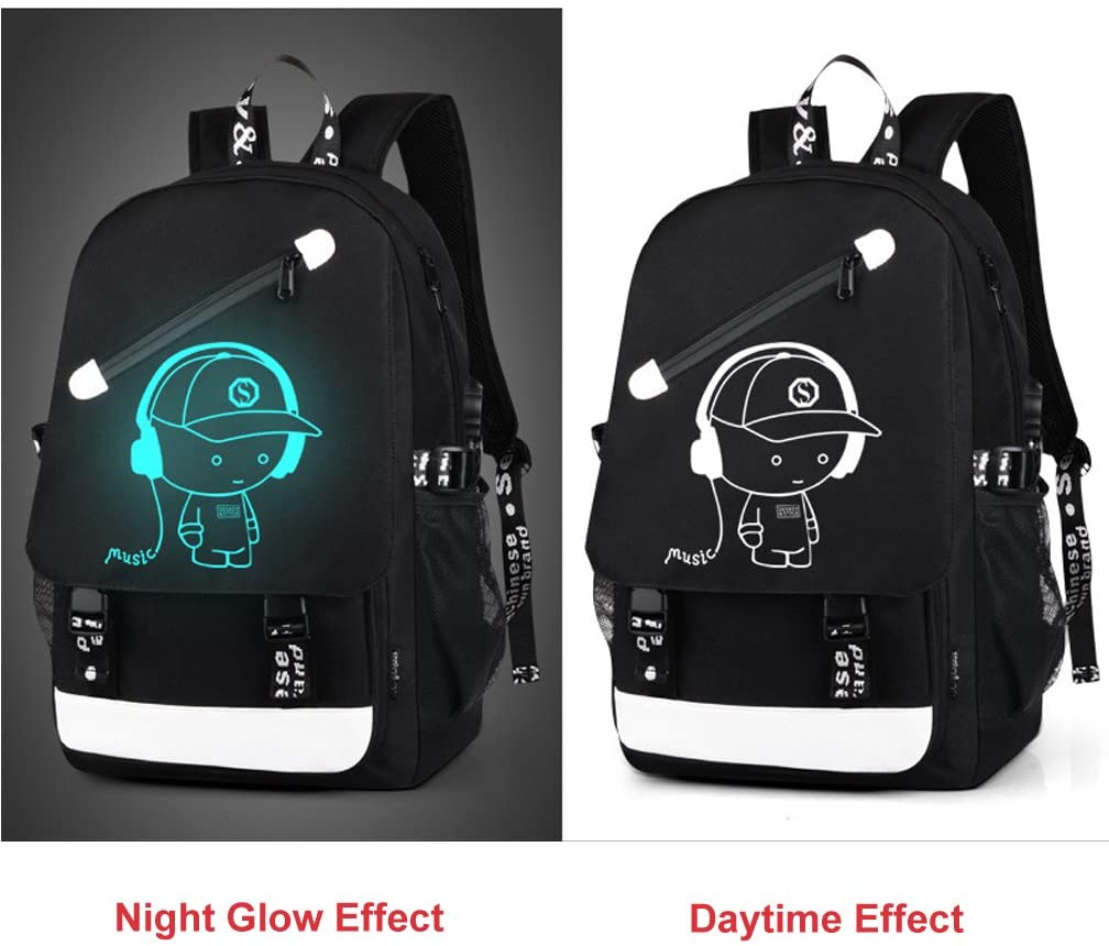 DOLIROX Anime Luminous Backpack Cool Fashion Boys Girls Outdoor