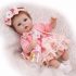 Pinky Lovely Soft Silicone Vinyl 17" 43cm Baby Doll Real Life Like Reborn Realistic Newborn Nurturing Dolls Toy Magnet Pacifier Xmas Gift