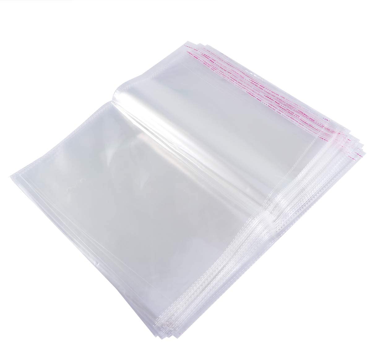 BESTOMZ Clear Cellophane Bags Candy Bags Self Adhesive Plastic Bag ...