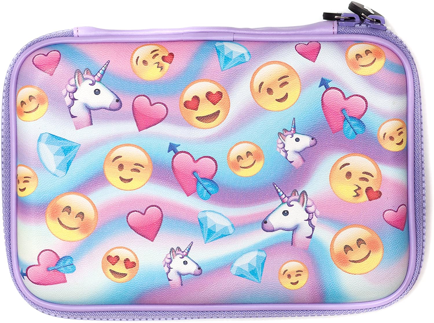 FRINGOO® Girls Boys Kids Hardtop Pencil Case Cute Embossed Cover Large ...