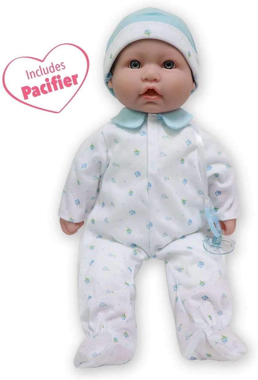 JC Toys 15029 La Boy-Baby Doll, Blue, 16 Inches