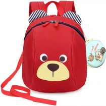 MCUILEE Cute Bear Children Toddler Backpack Book Bags Baby Harness Bag with Safety Harnesses Reins Belt for Kids Girls and Boys,Blue