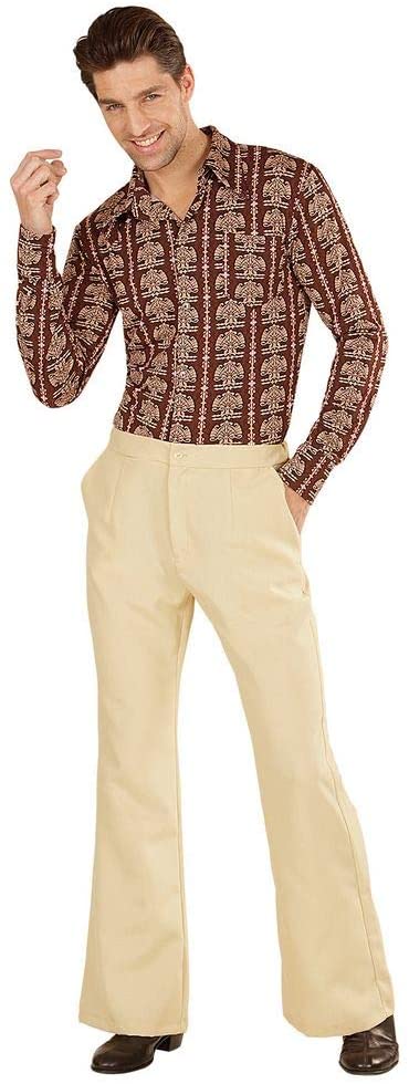 shoperama 70s Retro Men’s Trousers with and without Pattern, Disco ...
