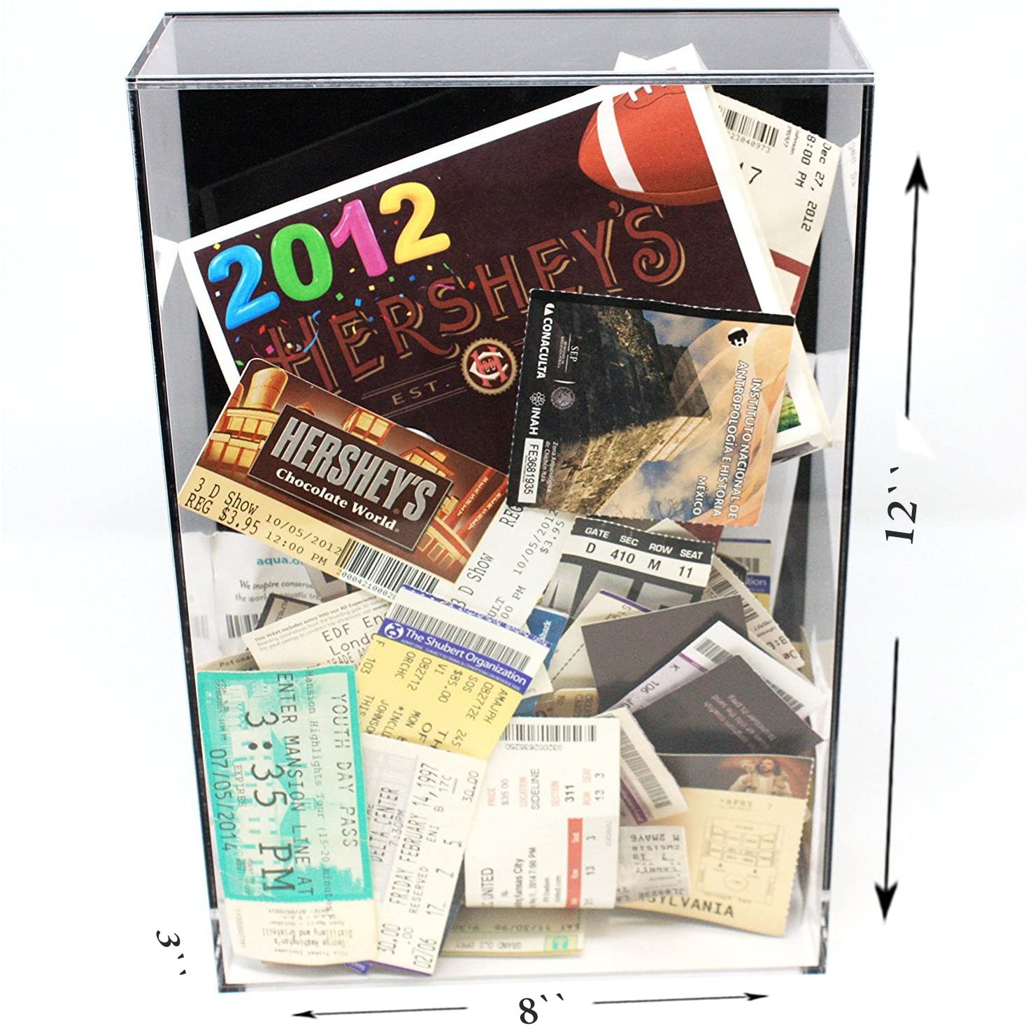 Better Display Cases Versatile Clear Acrylic Black Back Wall Mount