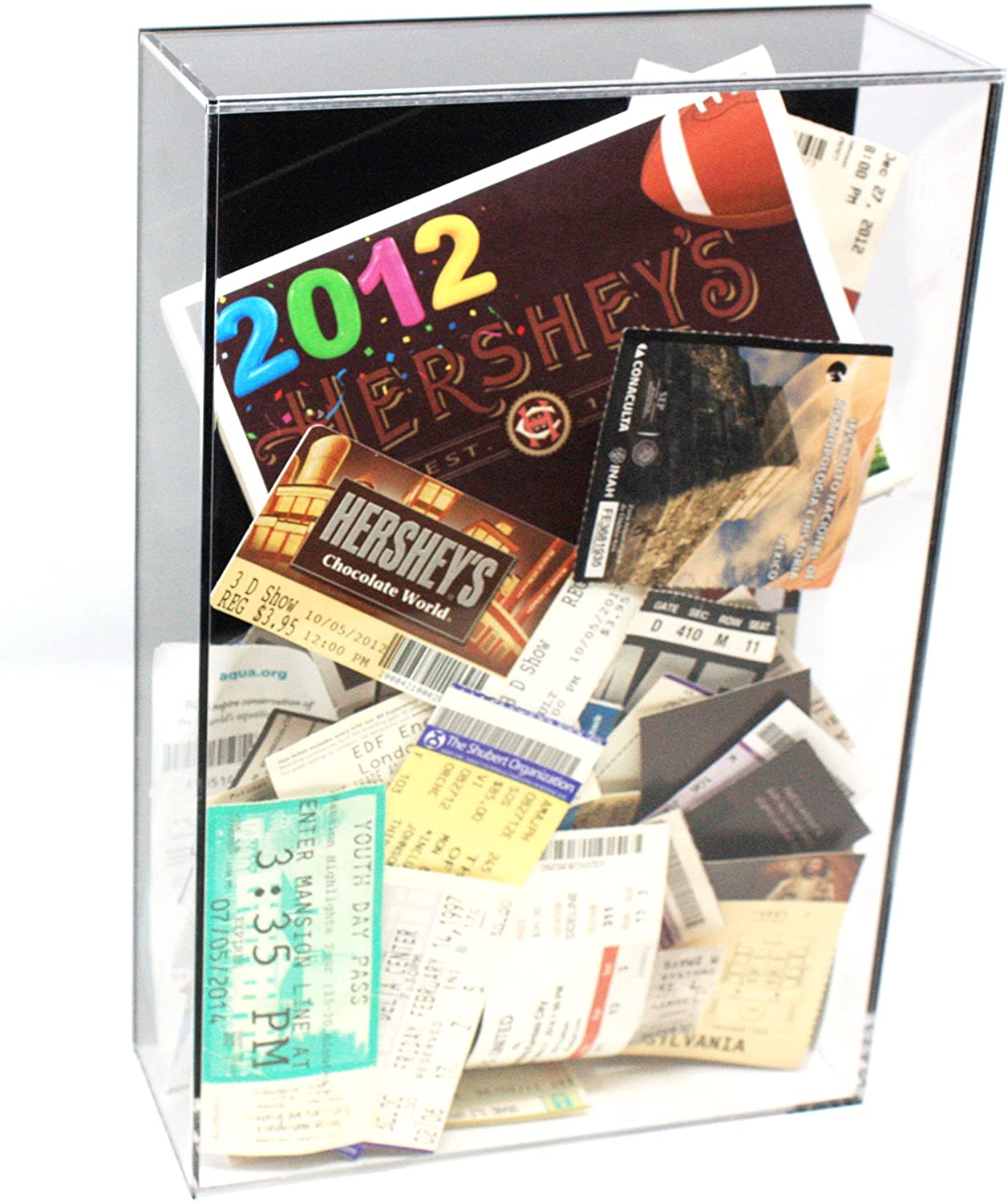 Better Display Cases Versatile Clear Acrylic Black Back Wall Mount