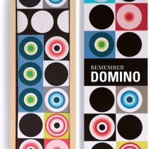 Remember Domino game in a modern way, wooden puzzle with attractive graphics for kids and teenagers