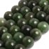 AAA Grade Natural Genuine Gemstone Semi Precious Stone Beads for Jewellery Making 15&lsquo;&rsquo; (Round Green Canadian Jadeite Jade/12MM)