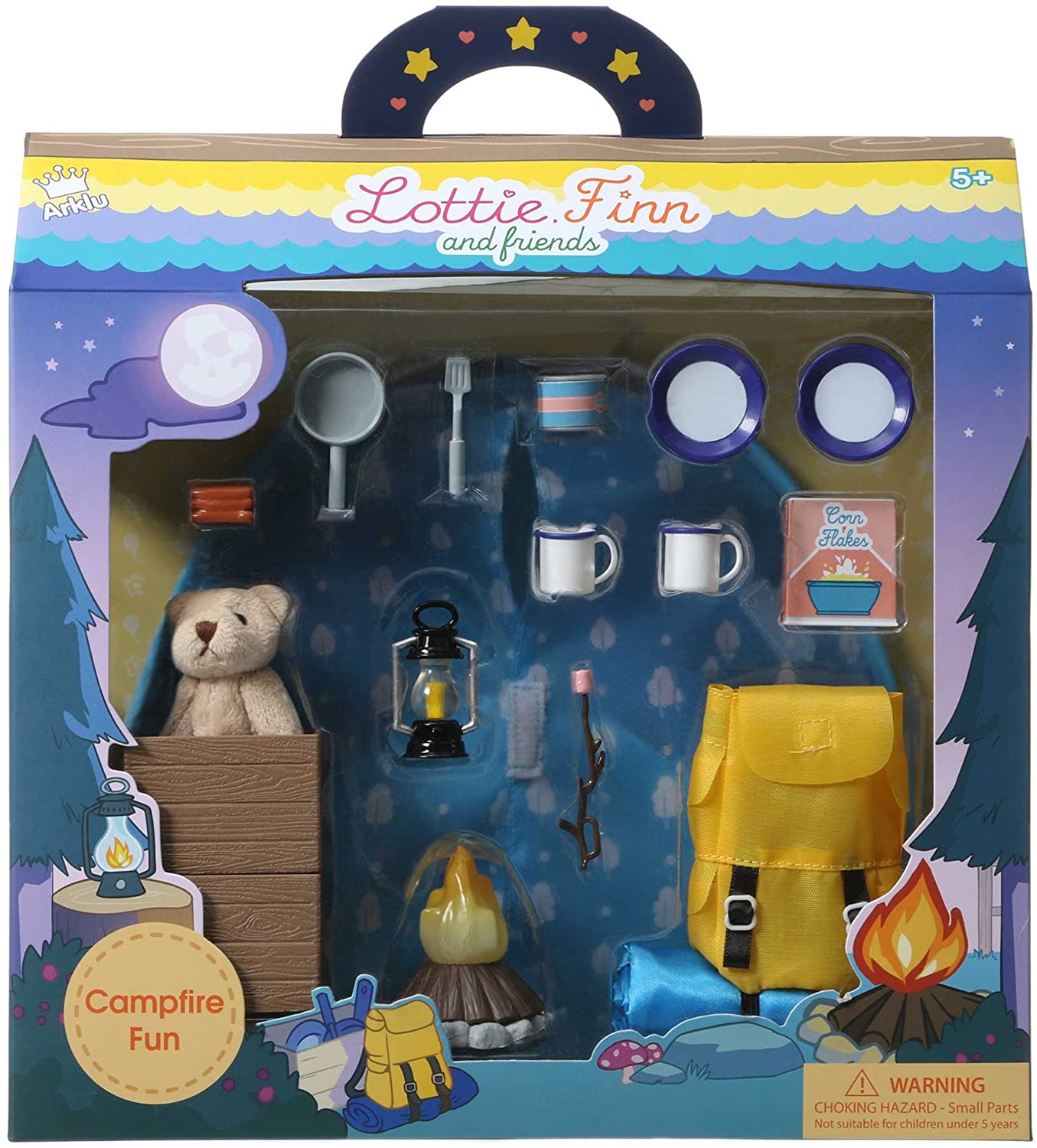 Lottie Dolls Camping Playset Doll Camping Toys For Girls & Boys Toy Campfire Doll Camping