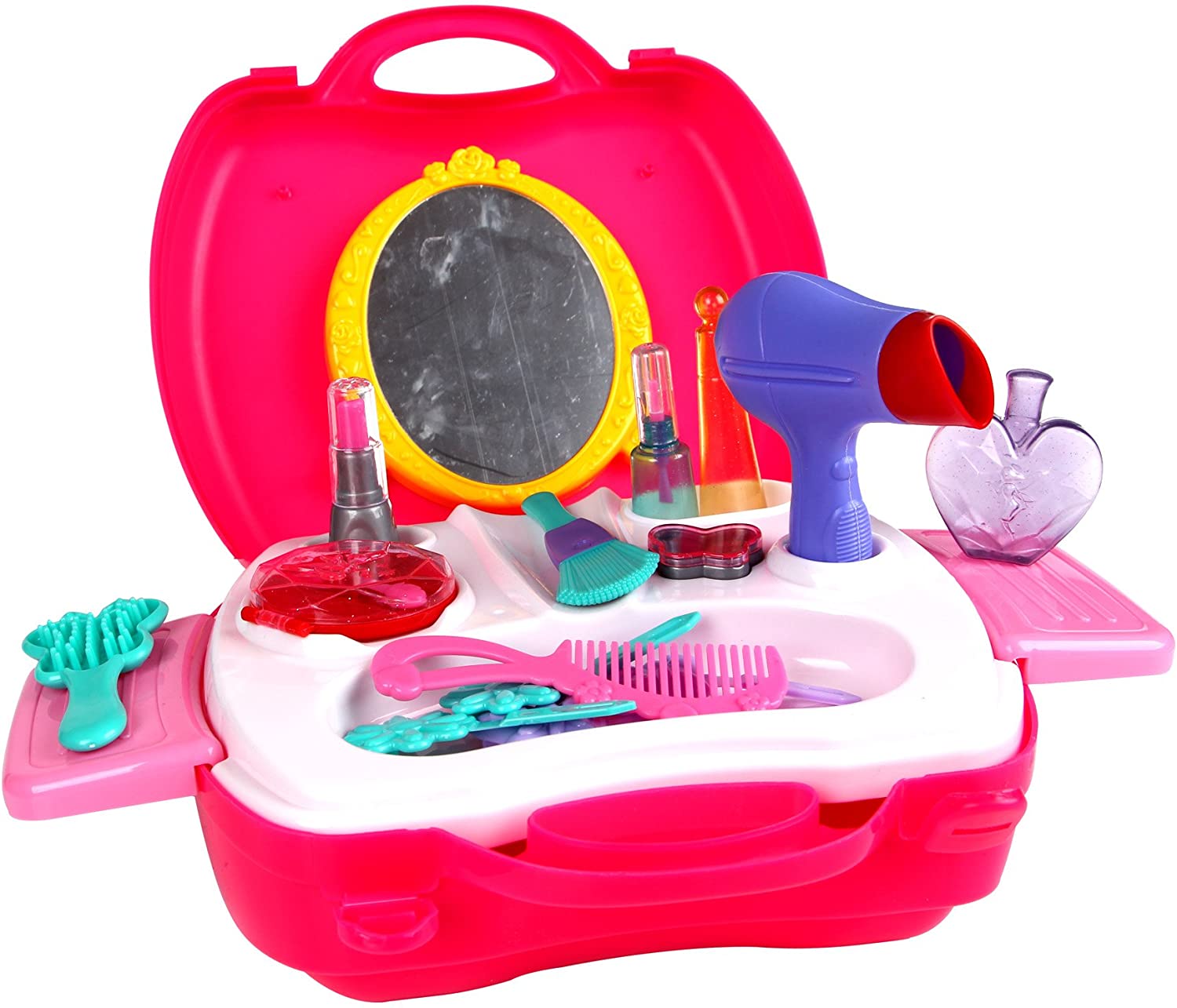 YIER Kids Accessories Pretend Beauty Play Makeup Set Girls Dress Vanity ...