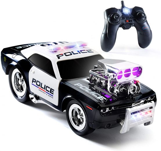 Prextex RC Police Car Remote Control Police Car RC Toys Radio Control