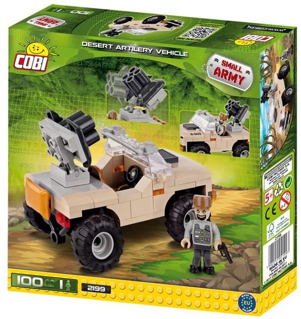 COBI COB02199 Small Army – Artillery Truck (100 Pcs) Toy, Various – TopToy